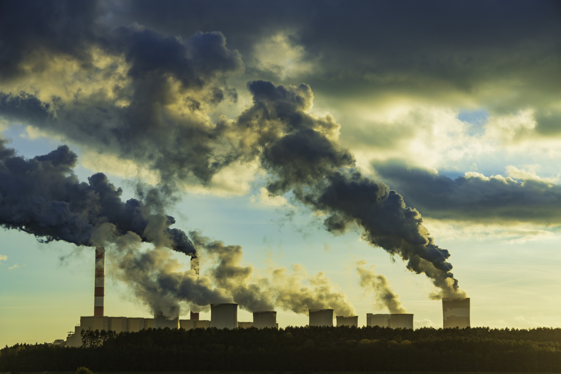 A coal-fired power station A coal-fired power station